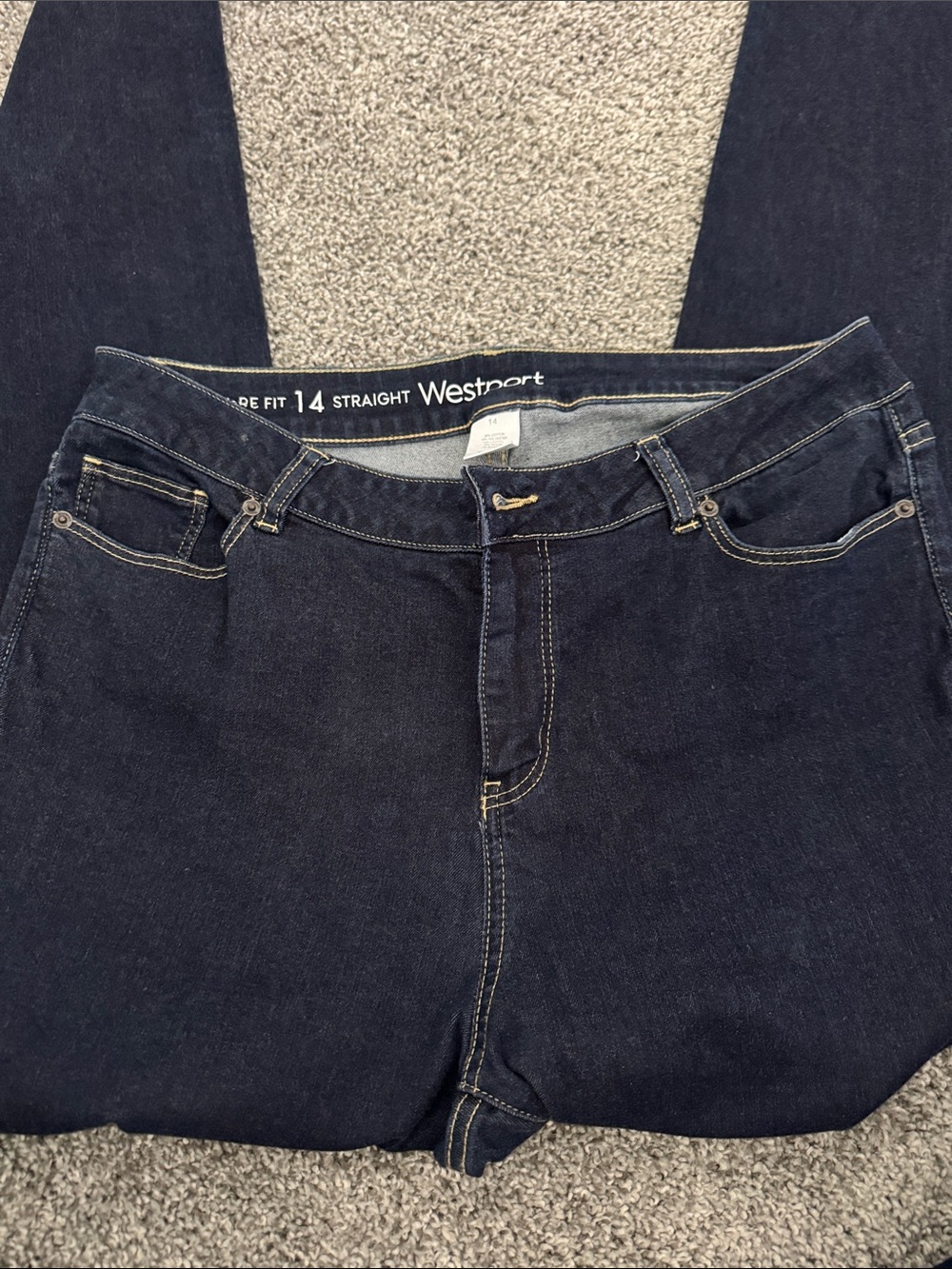 Westport Women's Dark Indigo Straight Leg Jeans